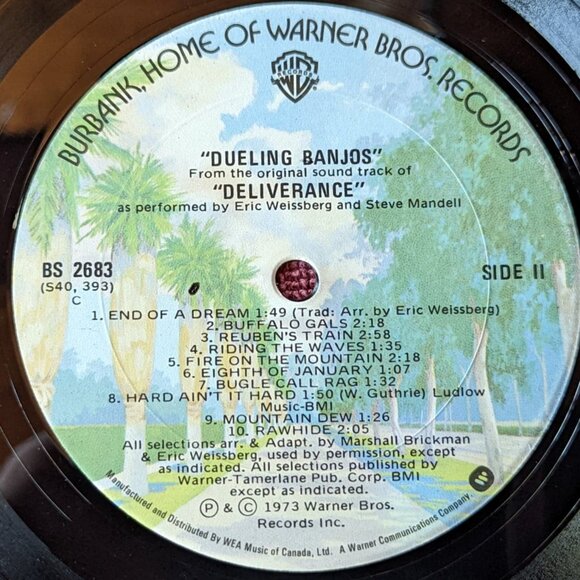FURTHER REDUCED Dueling Banjos Deliverance Sound Track  -Vintage Vinyl LP - Picture 5 of 5